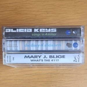 Alicia Keys, Mary J Blige - 90s 2000s Cassettes (Lot of 3) 